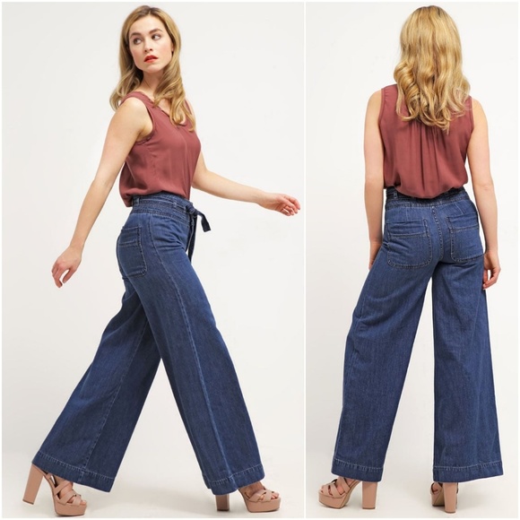 Free People Denim - Free People Augusta Wide Leg Flare Jeans